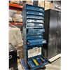 Image 2 : METAL SUPPORT RACK AVEC 15 PORTABLE DRAWERS 20"X12"X67" AVEC CONTENT