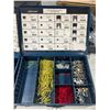 Image 3 : METAL SUPPORT RACK AVEC 15 PORTABLE DRAWERS 20"X12"X67" AVEC CONTENT