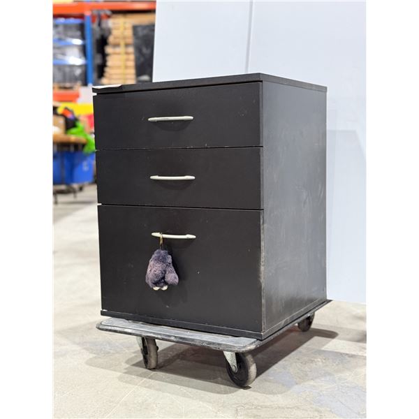 3-DRAWER ARMOIRE EN MELAMINE 20"X18"X25"