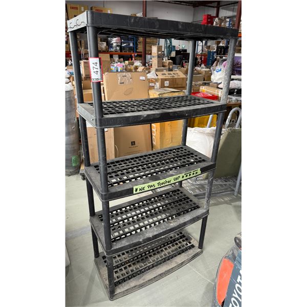 ETAGERES EN PLASTIQUE 36"X17"X72"