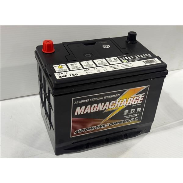 BATTERIE AUTOMOBILE MAGNACHARGE #24F-750 *NEUF*