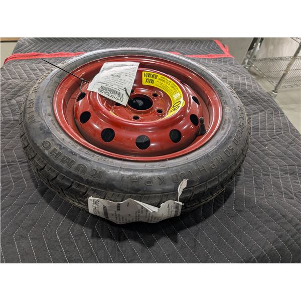 ROUE DE SECOURS COMPACTE #$X37165WHL960 SUR JANTE ROUGE (2019 ELANTRA)