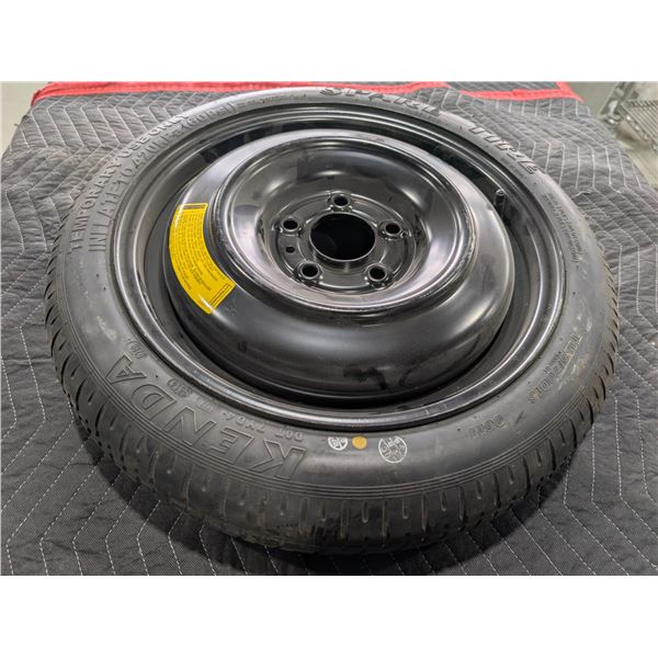 ROUE DE SECOURS COMPACTE KENDA SUR JANTE NOIRE T125/70D16