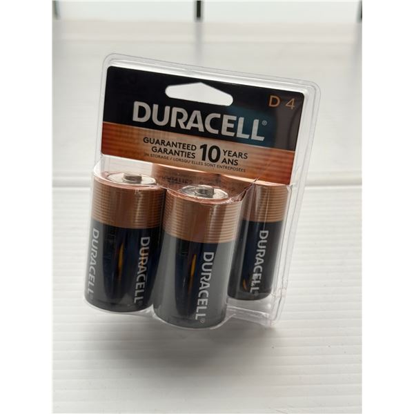 4-PACK DURACELL D-CELL PILES