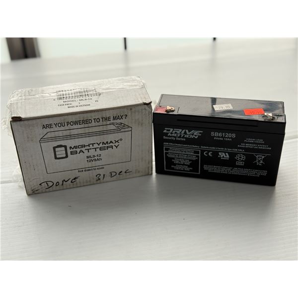 LOT: 2 12V PILES *UNKNOWN CONDITION*