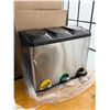 Image 1 : 3-BIN BAC SEPARATEUR POUBELLE/RECYCLAGE/COMPOST