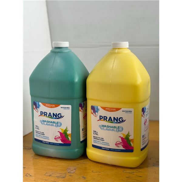LOT: 2 PEINTURE LAVABLE 3.78L (GREEN & YELLOW)