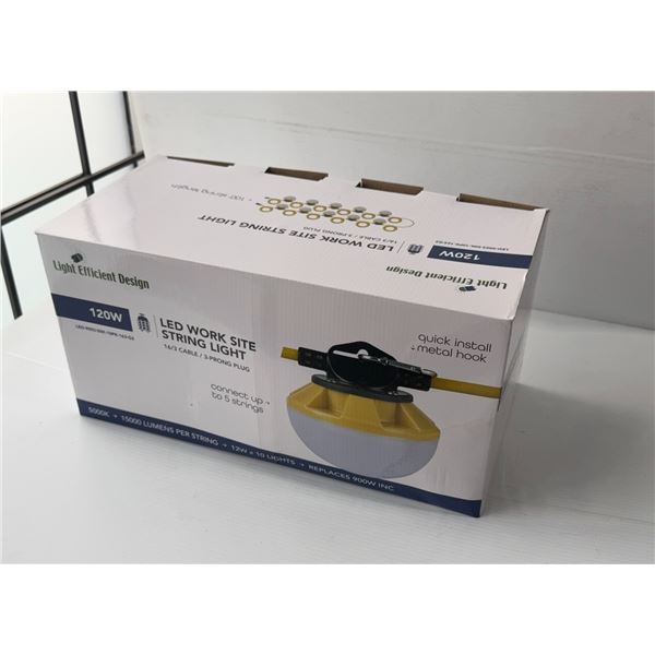 120W LED LUMIERES DE TRAVAIL EN GUIRLANDE 100'