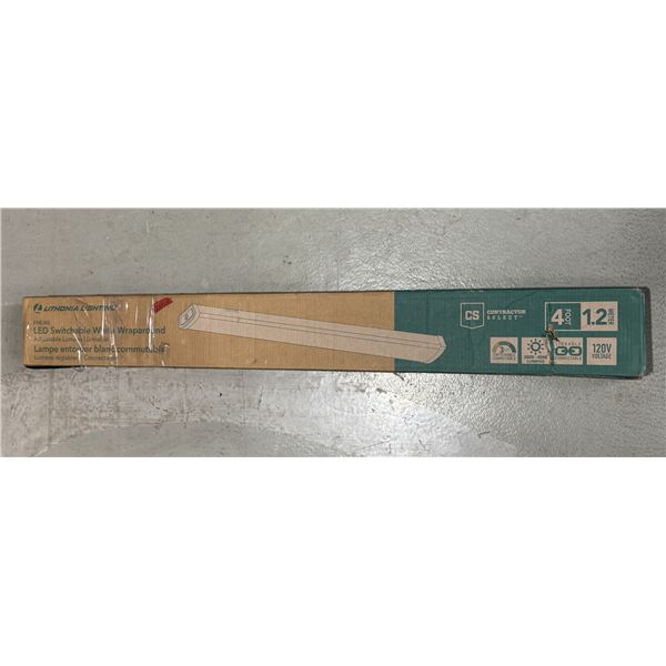LITHONIA LIGHTING LED COMMUTATEURABLE WHITE WRAPAROUND 4' 120V