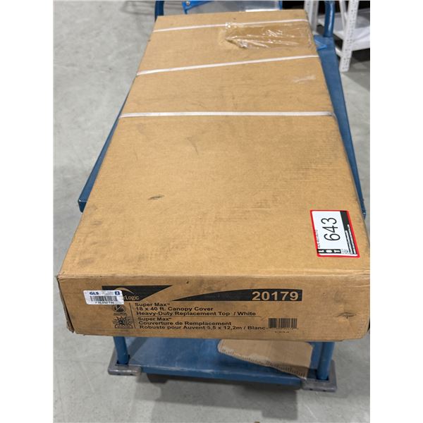SUPERMAX 18'X40' TOILE DE REMPLACEMENT POUR ABRI