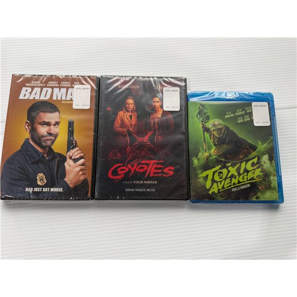 LOT: 3 ASSORTIS DVD *NEUF*