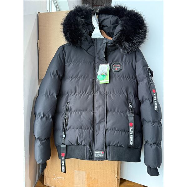 OXYGEN MANTEAU POUR FEMME STYLE: #MF30-1366 (NOIR) SIZE:S