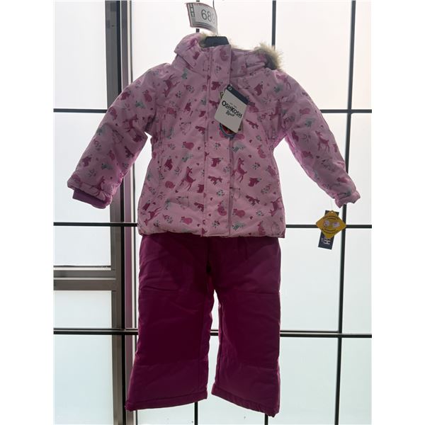 OSHKOSH HABIT DE NEIGE POUR ENFANT (PINK) SIZE:3T