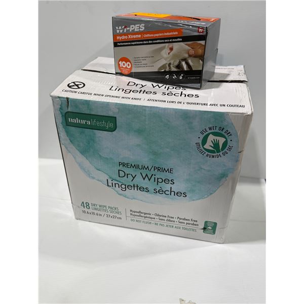 BOITE DE 2500 WIPE CLOTHS (49 PAQUETS) ASST