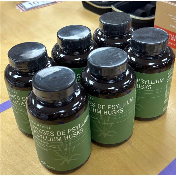 LOT DE 6 NATURISTE COSSES DE PSYLLIUM 200 CAPSULES