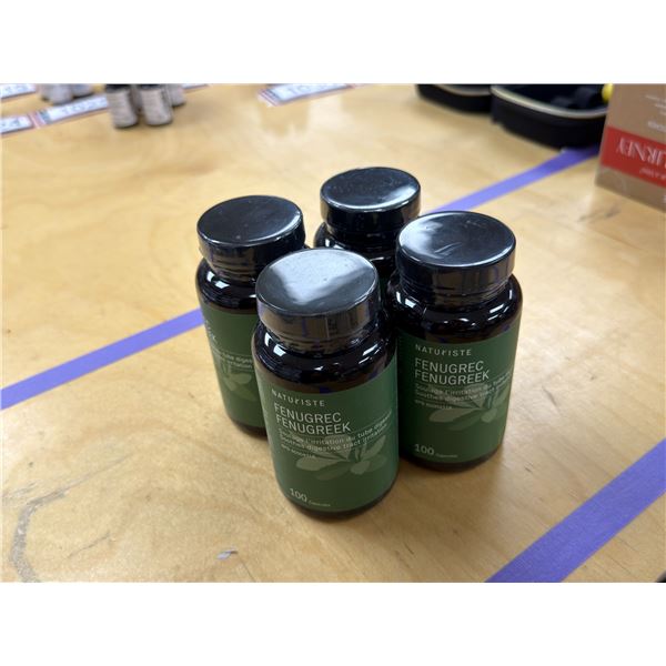LOT DE 4 NATURISTE FENUGREEK 100 CAPSULES