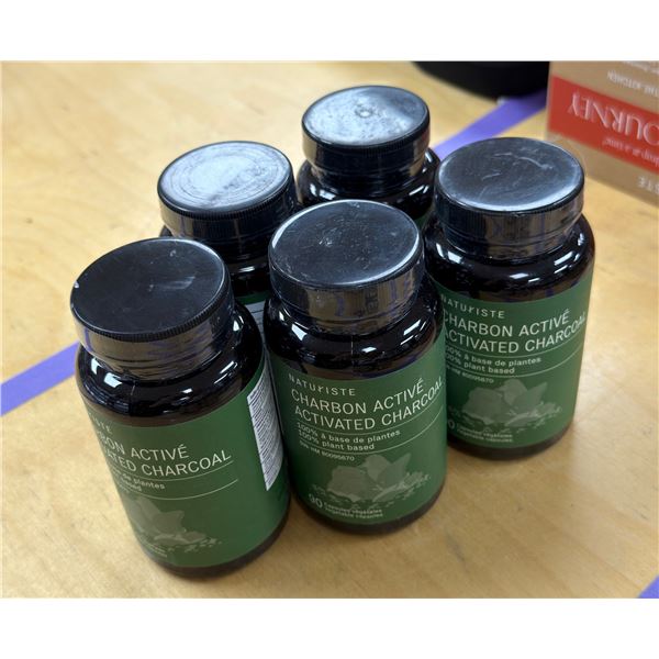 LOT DE 5 NATURISTE CHARBON ACTIVE 90 CAPSULES