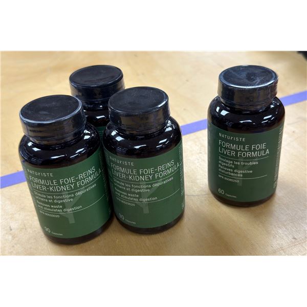 LOT DE 4 NATURISTE FORMULE POUR LE FOIE 60 CAPSULES