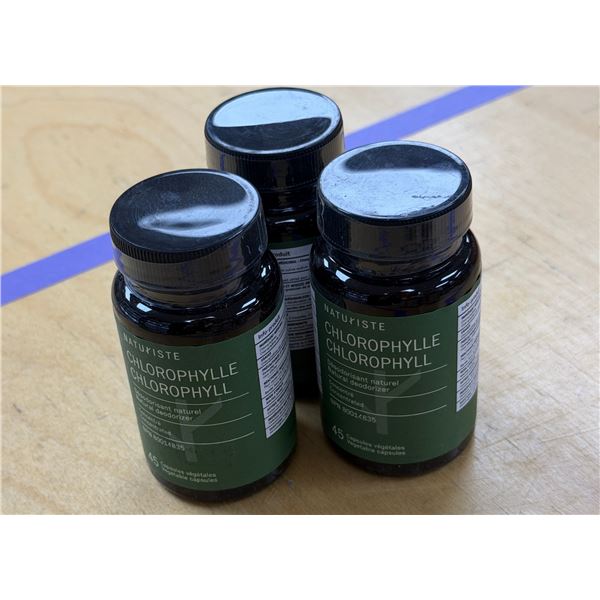 LOT DE 3 NATURISTE CHLOROPHYLL 45 CAPSULES