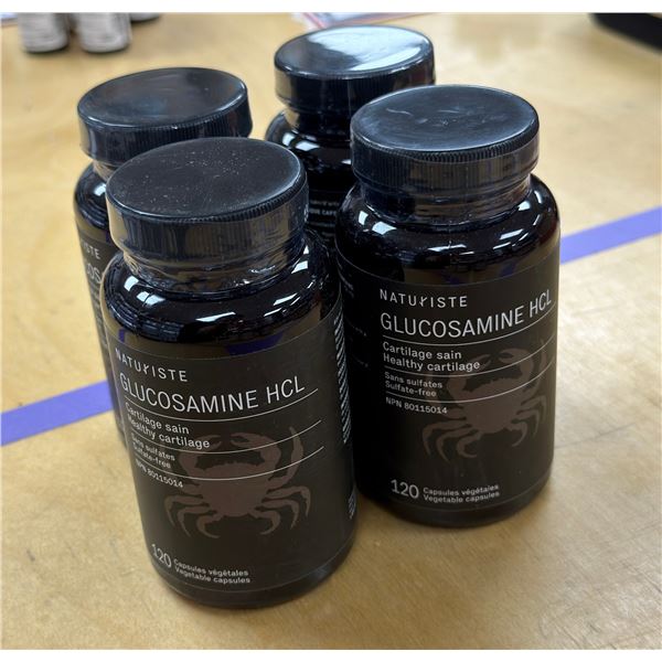 LOT DE 4 NATURISTE GLUCOSAMINE HCL 120 CAPSULES