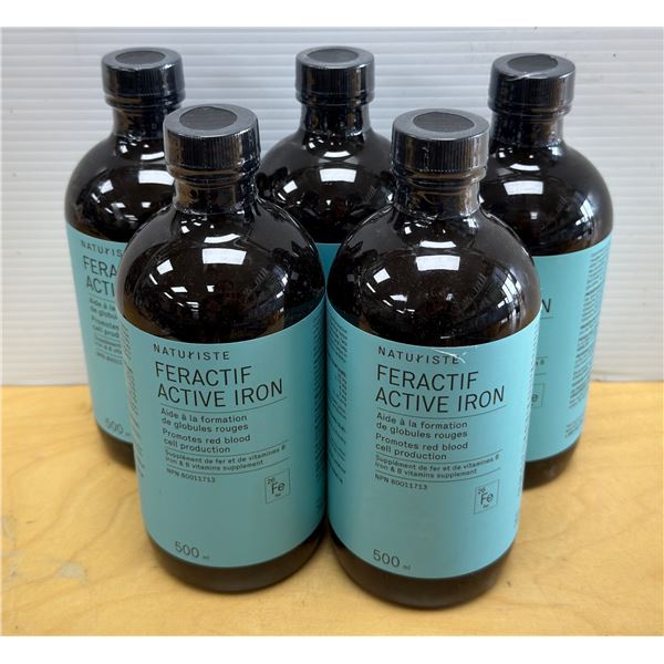 LOT DE 5 NATURISTE ACTIVE IRON 500ML