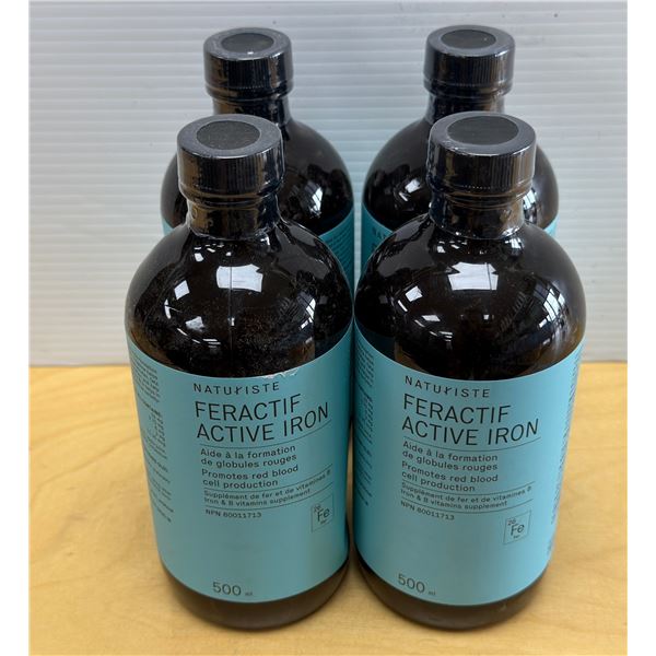 LOT DE 4 NATURISTE ACTIVE IRON 500ML