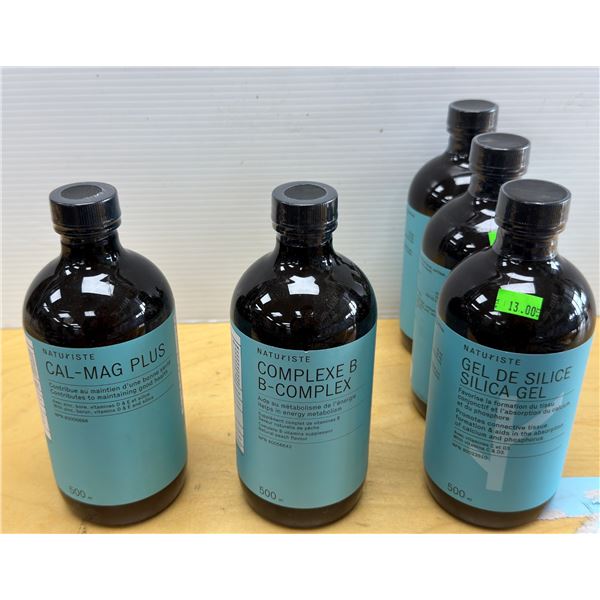 LOT DE 5 NATURISTE ASSORTIS PRODUITS 500ML