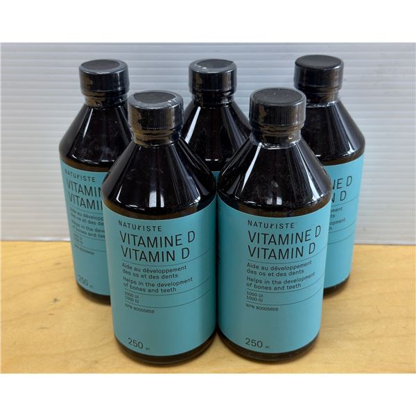 LOT DE 5 NATURISTE VITAMIN D 250ML