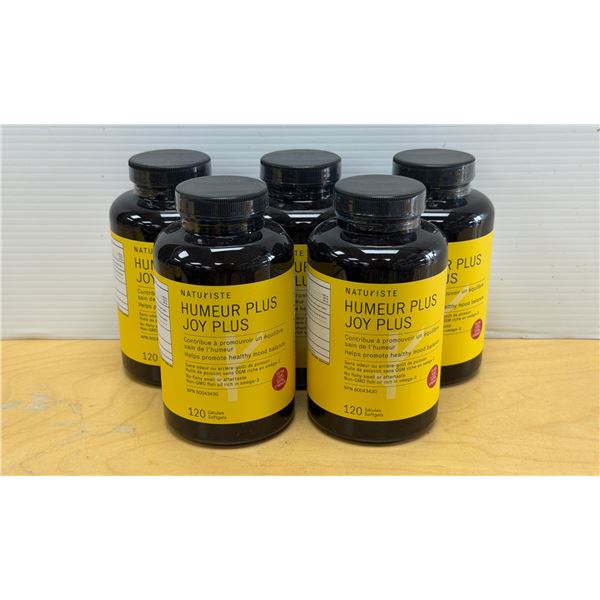 LOT DE 5 NATURISTE JOY PLUS 120 GELULES