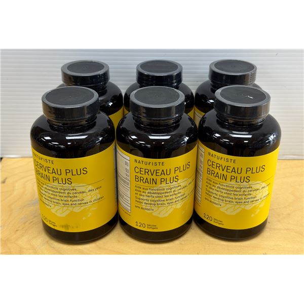 LOT DE 6 NATURISTE BRAIN PLUS 120 GELULES