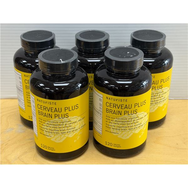 LOT DE 5 NATURISTE BRAIN PLUS 120 GELULES