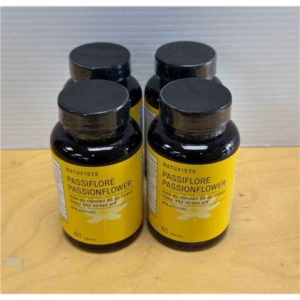 LOT DE 4 NATURISTE PASSIONFLOWER 60 CAPSULES