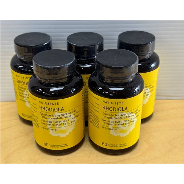 LOT DE 5 NATURISTE RHODIOLA 60 CAPSULES