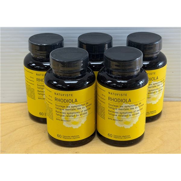 LOT DE 5 NATURISTE RHODIOLA 60 CAPSULES