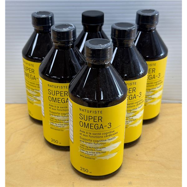 LOT DE 6 NATURISTE SUPER OMEGA-3 250ML