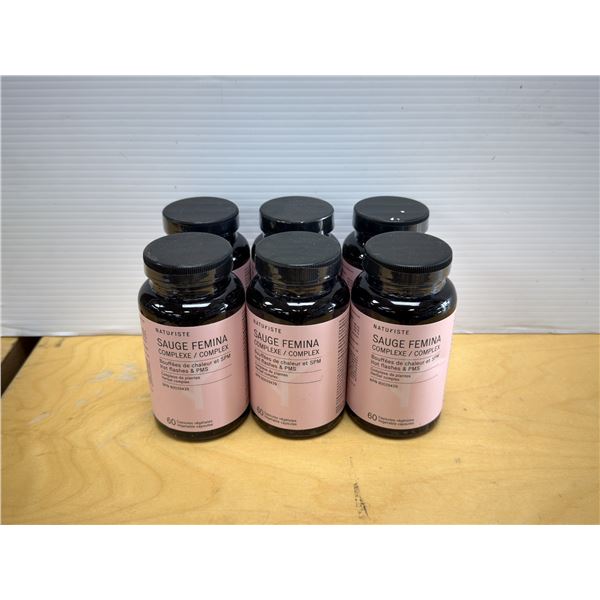 LOT DE 6 NATURISTE SAUGE FEMINA COMPLEX 60 CAPSULES