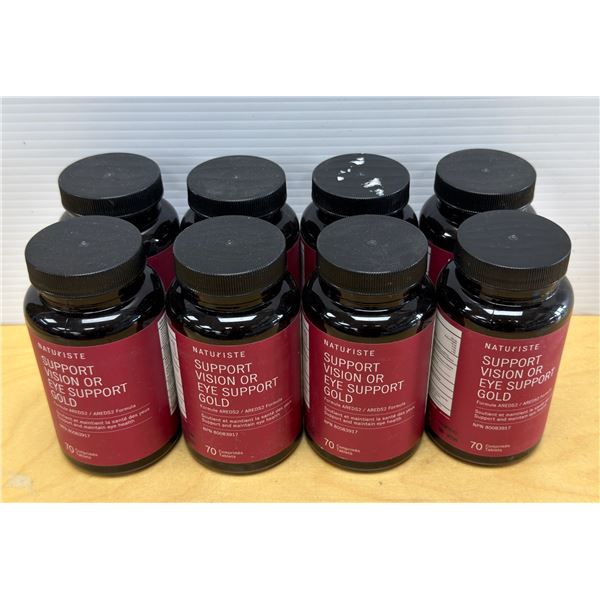 LOT DE 8 NATURISTE EYE SUPPORT GOLD 70 CAPSULES
