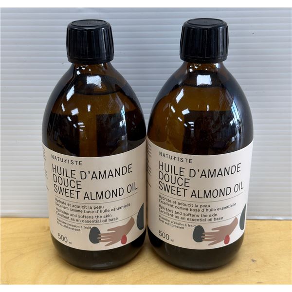 LOT DE 2 NATURISTE HUILE D'AMANDE DOUCE 500ML