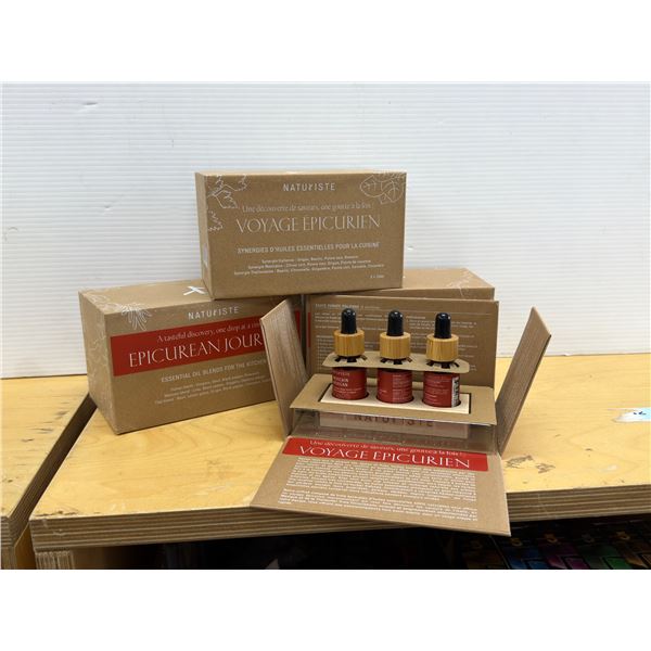 LOT DE 3 NATURISTE HUILES ESSENTIELLES BLENDS POUR KITCHEN EPICUREAN JOURNEY