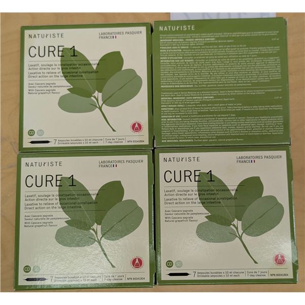 LOT DE 4 NATURISTE CURE 1 LAXATIF -7 TUBES DE 10ML CHACUN