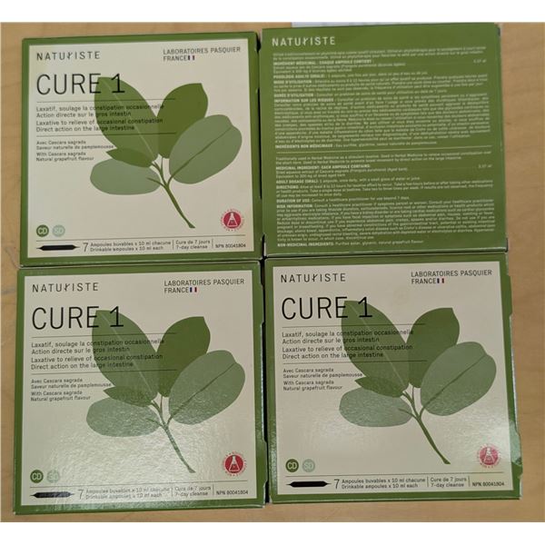 LOT DE 4 NATURISTE CURE 1 LAXATIF -7 TUBES DE 10ML CHACUN