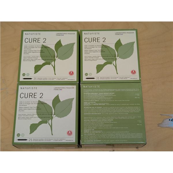 LOT DE 4 NATURISTE CURE 2 POUR LE FOIE -21 TUBES DE 10ML CHACUN
