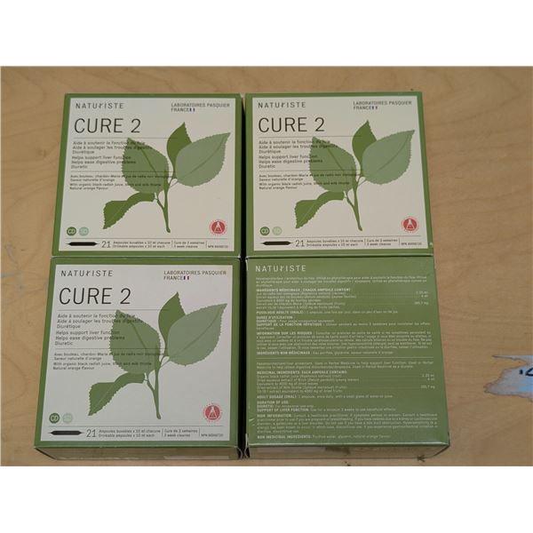 LOT DE 4 NATURISTE CURE 2 POUR LE FOIE -21 TUBES DE 10ML CHACUN