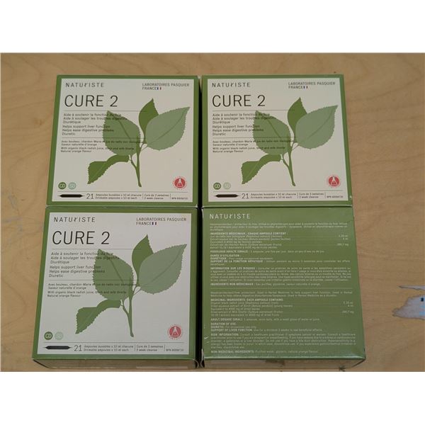 LOT DE 4 NATURISTE CURE 2 POUR LE FOIE -21 TUBES DE 10ML CHACUN