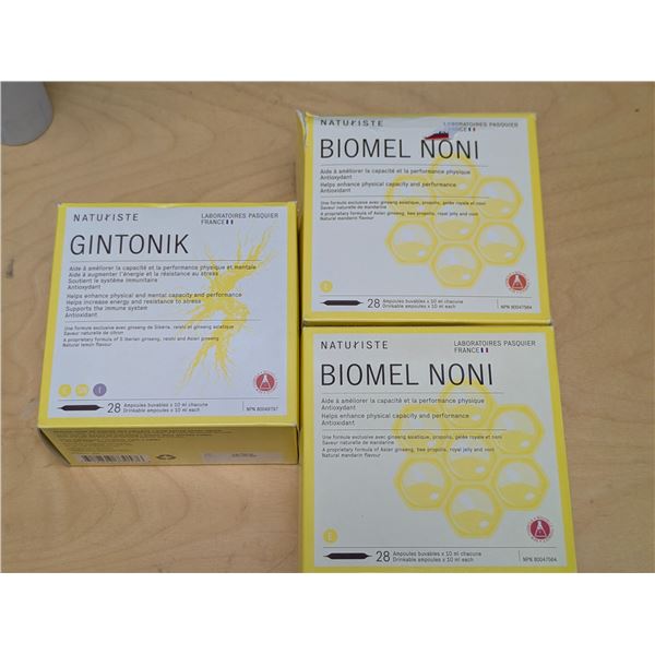LOT DE 3 NATURISTE ASSORTIS PRODUITS