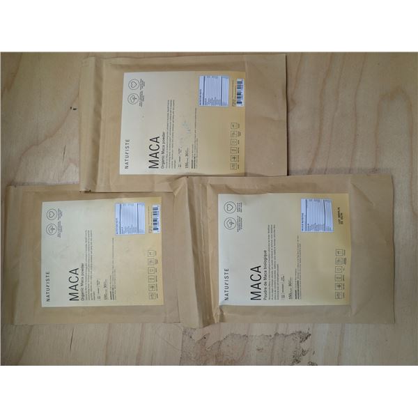 LOT DE 3 NATURISTE MACA POUDRE DE MACA BIOLOGIQUE 150G (30 PORTIONS)