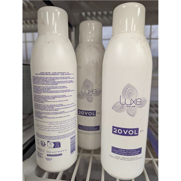 LOT DE 3 LUXE COLOR OXYDANT CREME CAPILLAIRE 20VOL