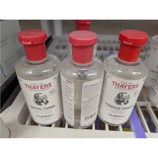 LOT DE 4 THAYERS TONIQUE POUR LE VISAGE -LAVANDER 355ML