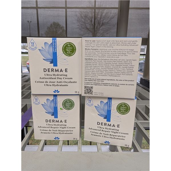 LOT DE 6 DERMA-E ASSORTIS PRODUITS 113G