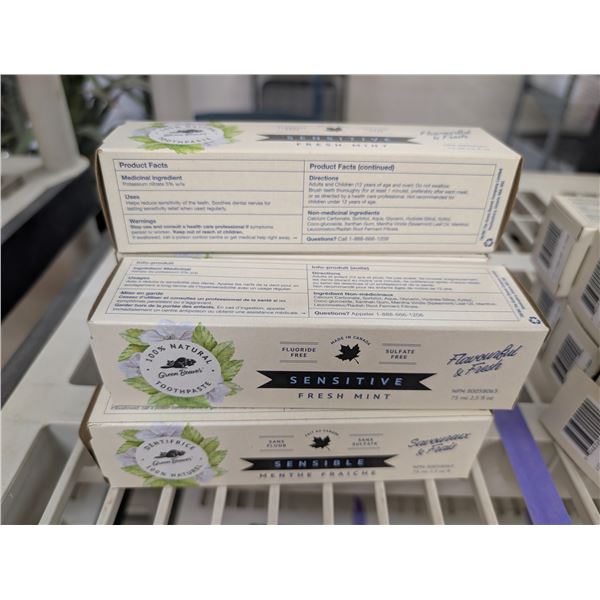 LOT DE 6 DENTIFRICE MENTHE FRAICHE SENSITIVE 75ML